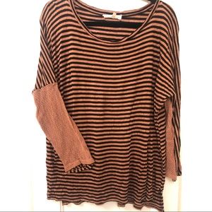 Gilded Intent/Buckle Stripe Top
